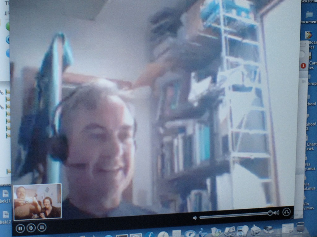 Jacob's virtually there on Skype