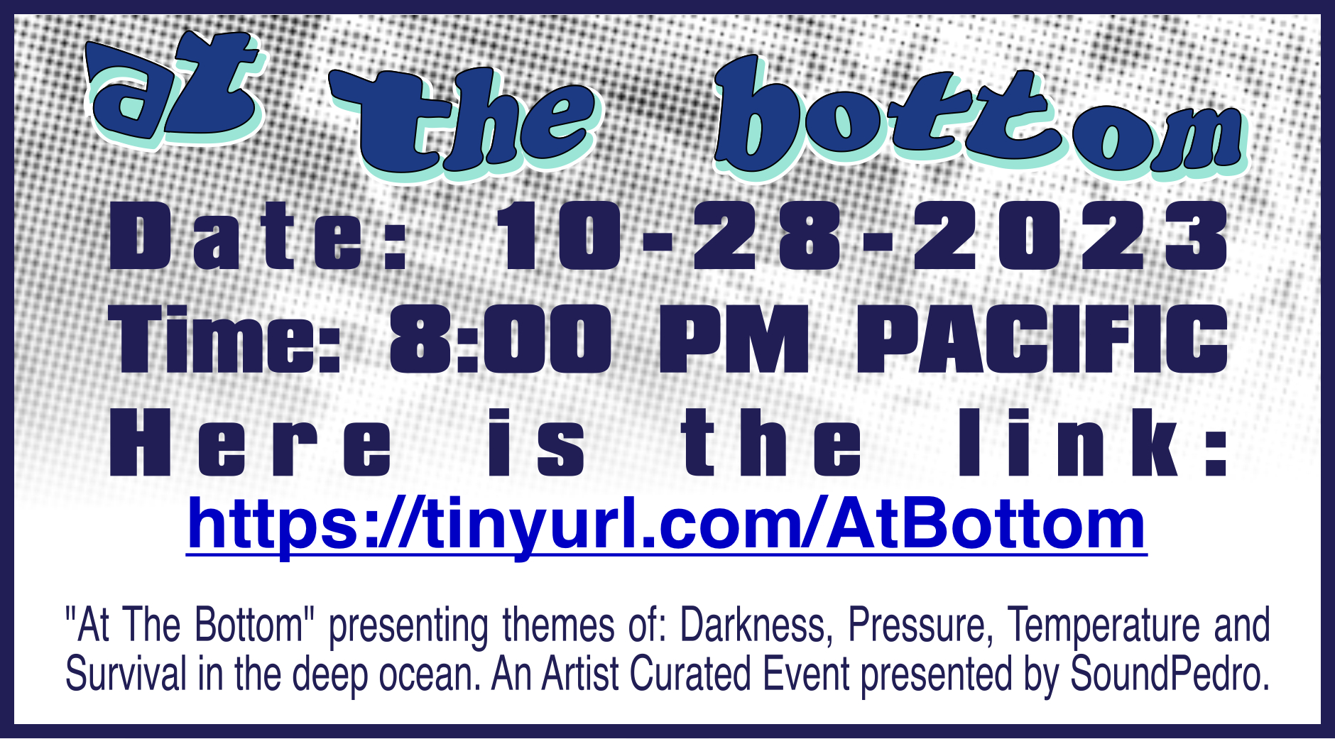 Poster for At the Bottom event